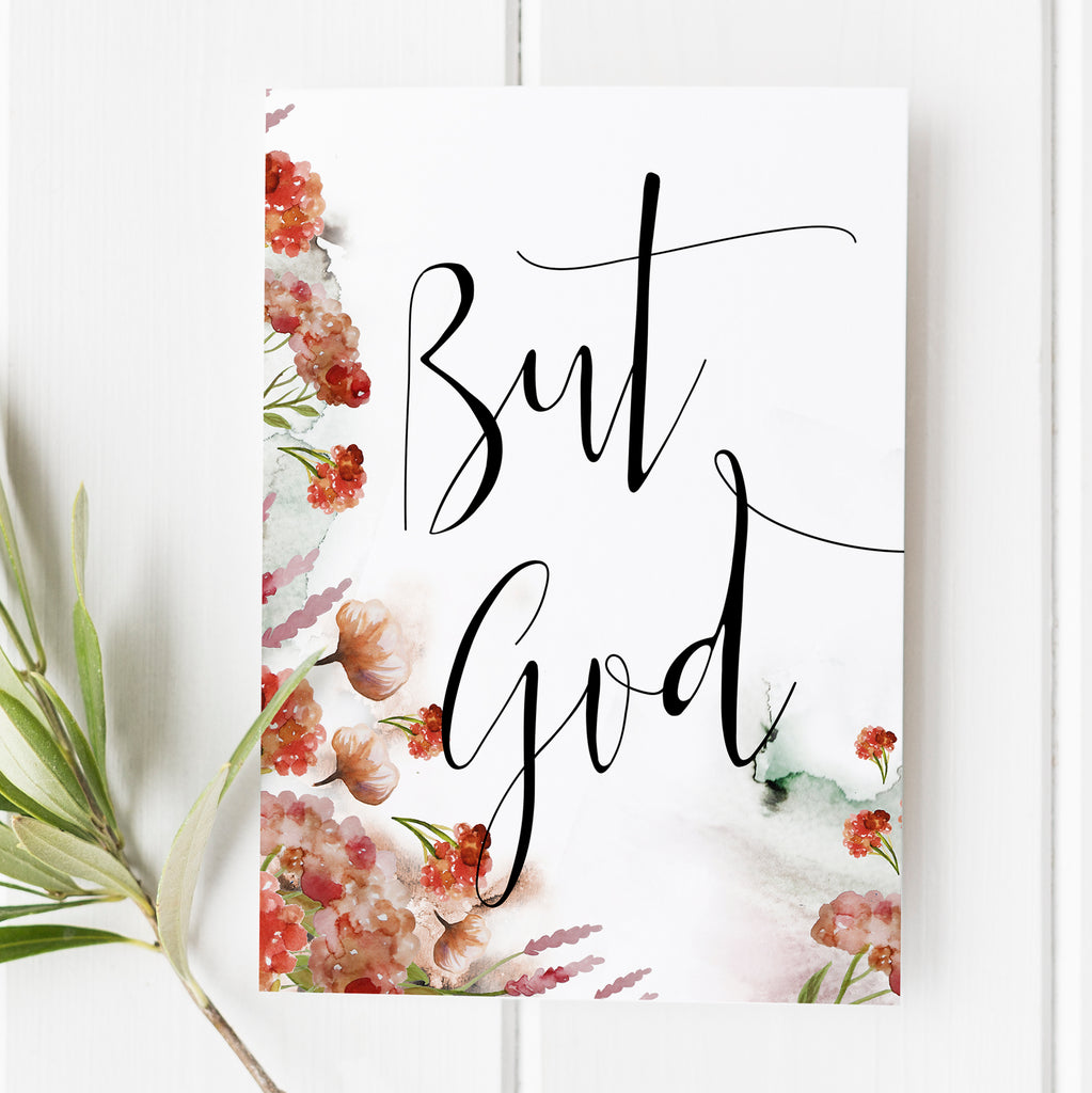 But God - Bible Verse Print