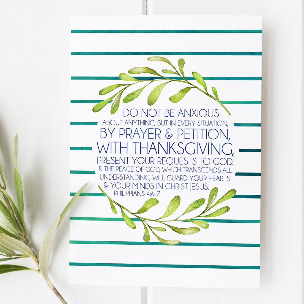Philippians 4:6-7 - Do Not Be Anxious About Anything - No. 2