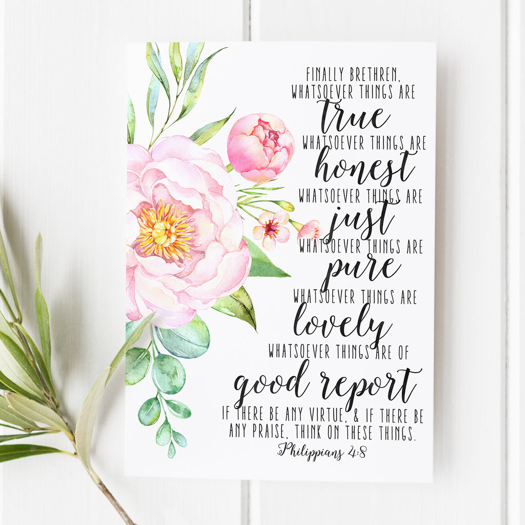 Philippians 4:8 - Whatsoever Things are True - No. 1
