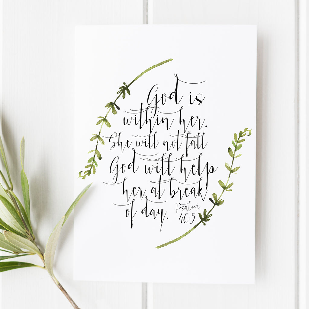 Psalm 46:5 - God is within her - No. 2