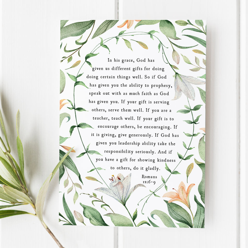 Romans 12:6-7 - We Have Different Gifts - No. 2