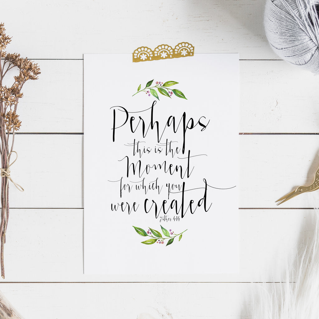 Esther 4:14 - Perhaps this is the moment