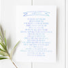 Silver Bells Christmas print featuring lyrics from the classic song. Elegant and festive holiday décor or Christmas gift.