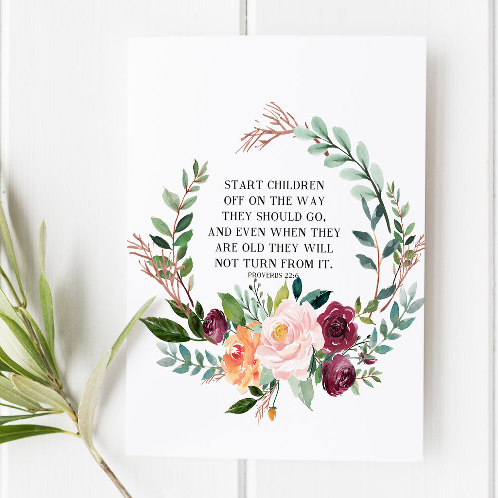 Proverbs 22:6 - Start Children Off On The Way They Should Go