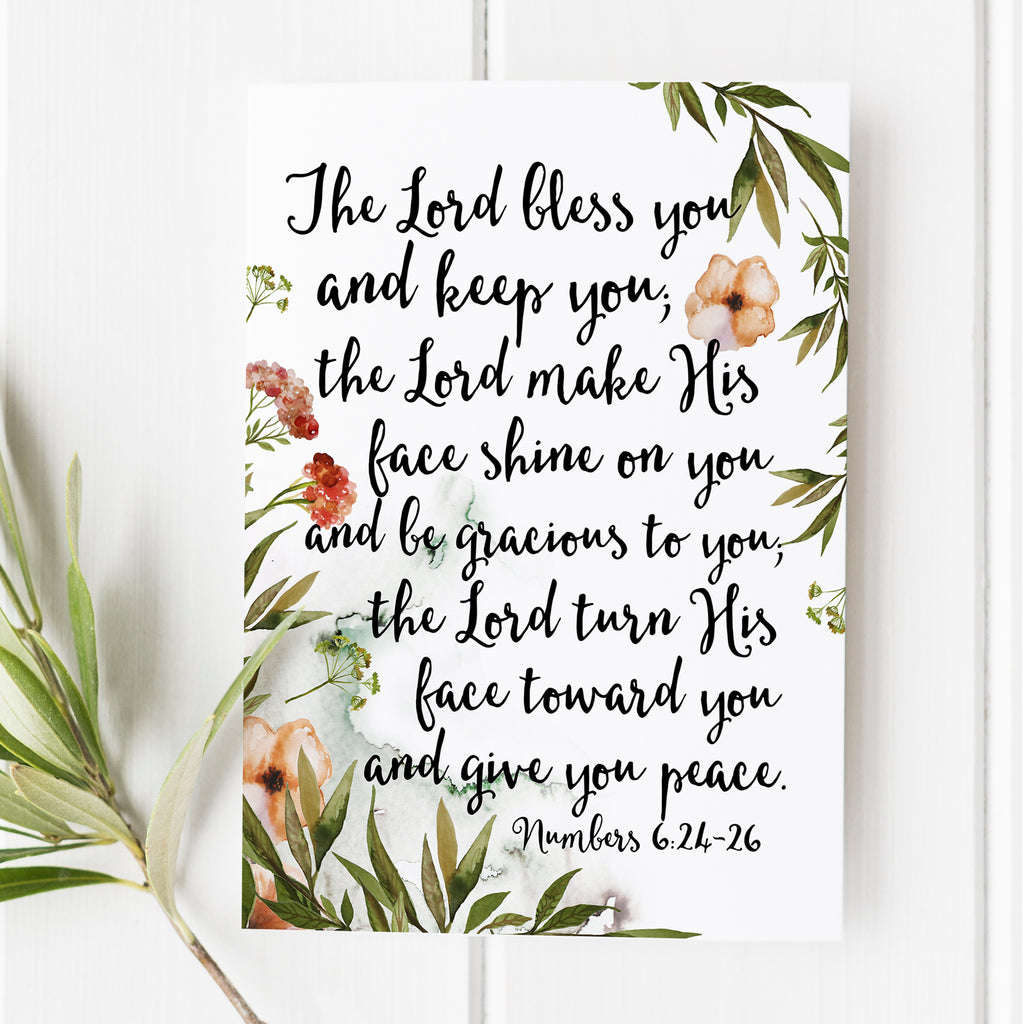 Numbers 6:24-26 - May the Lord Bless You - No. 4