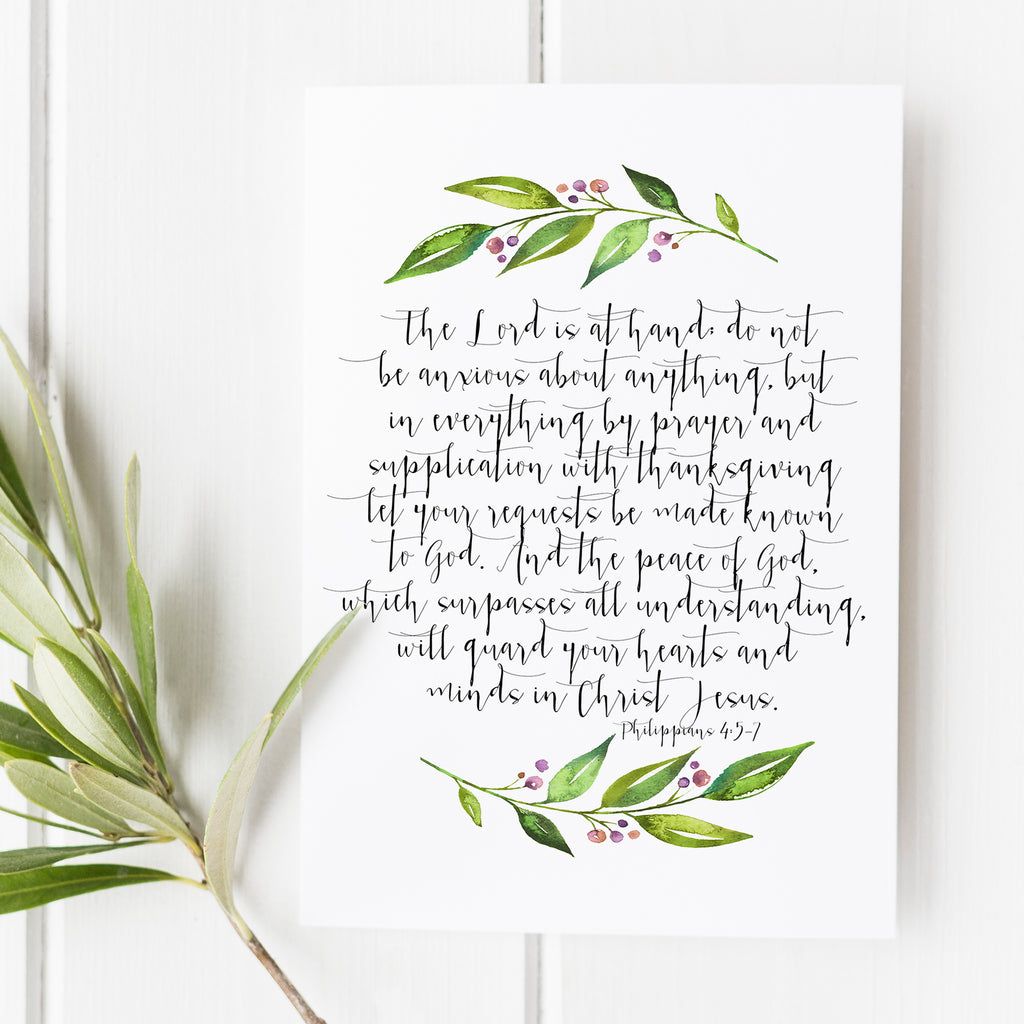 Philippians 4:5-7 - Do Not Be Anxious About Anything