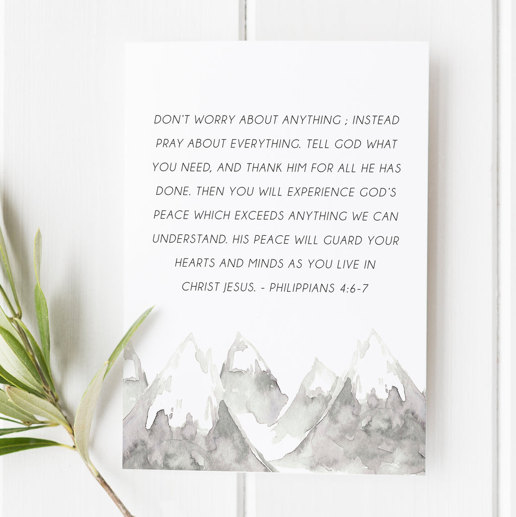 Philippians 4:6-7 - Do Not Be Anxious About Anything - No. 7