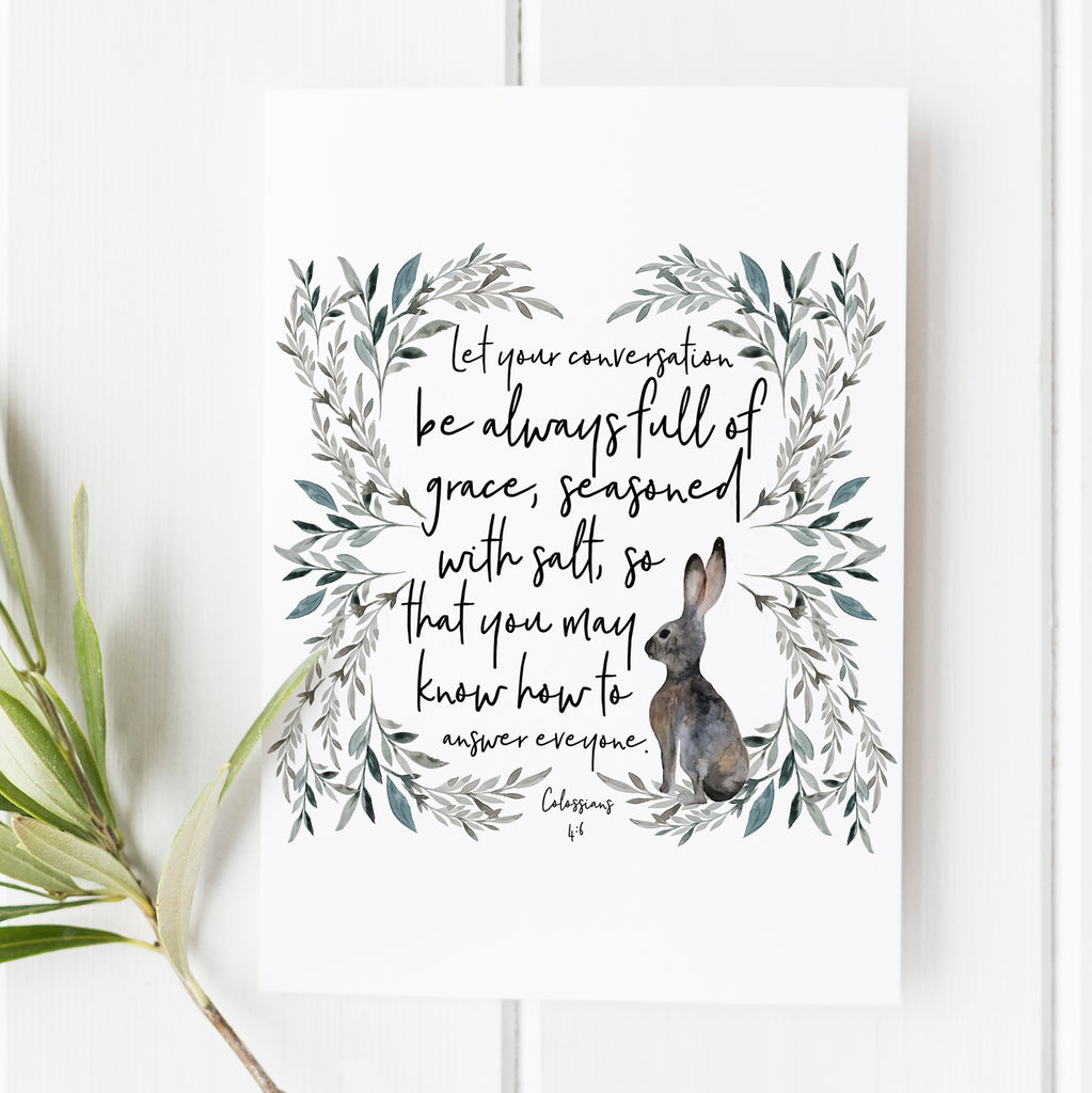 Colossians 4:6 - Let Your Conversation Be Full of Grace