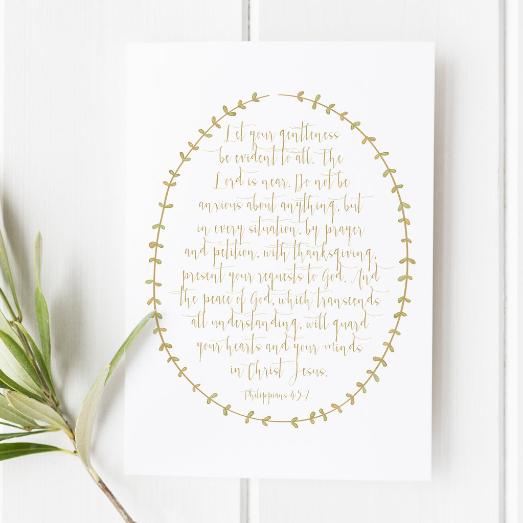 Philippians 4:5-7 - Do Not Be Anxious About Anything - No.6