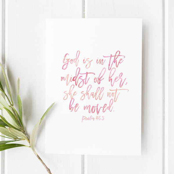 Psalm 46:5 - God is in the Midst of Her
