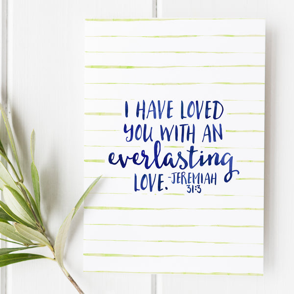 Jeremiah 31:3 - I have loved you with an everlasting love - No. 1