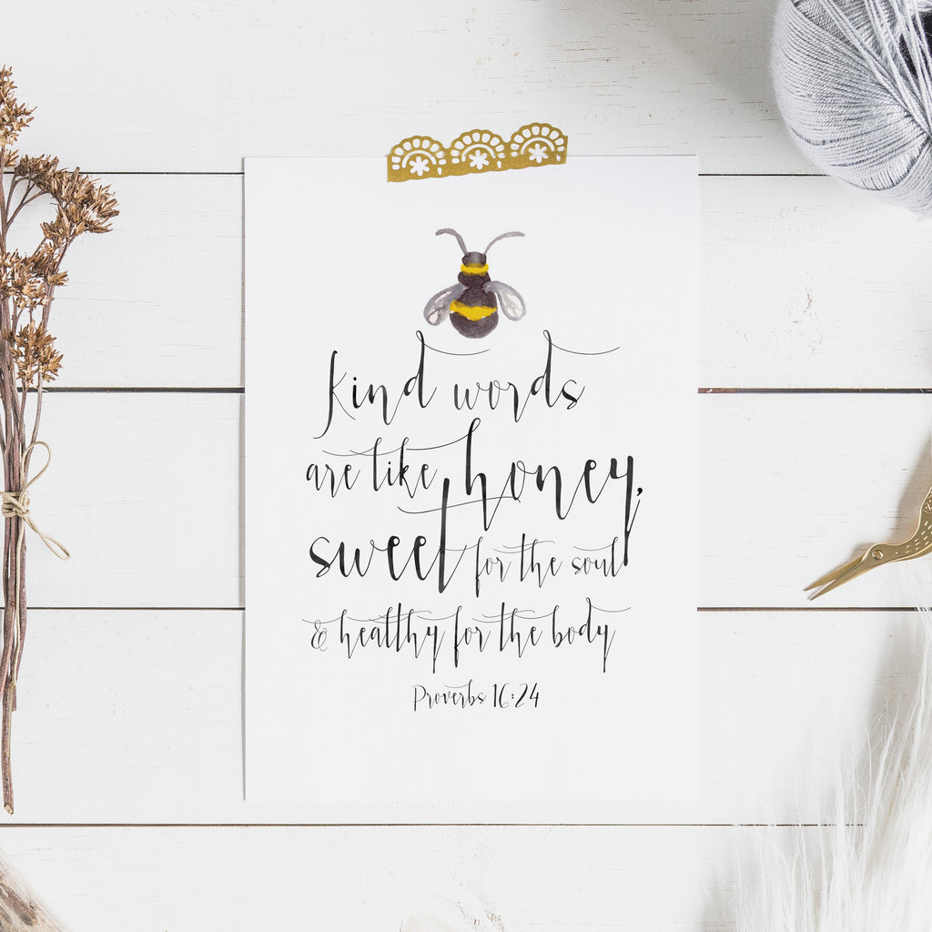 Proverbs 16:24 - Kind Words are Like Honey
