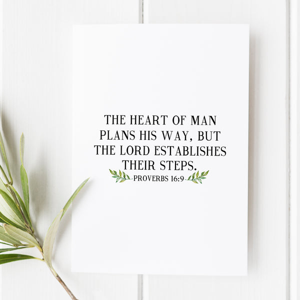 Proverbs 16:9 - The Heart of Man